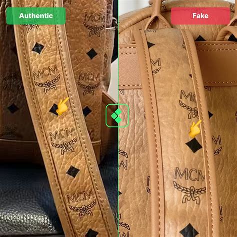 mcm fake vs real bag|is mcm bag real.